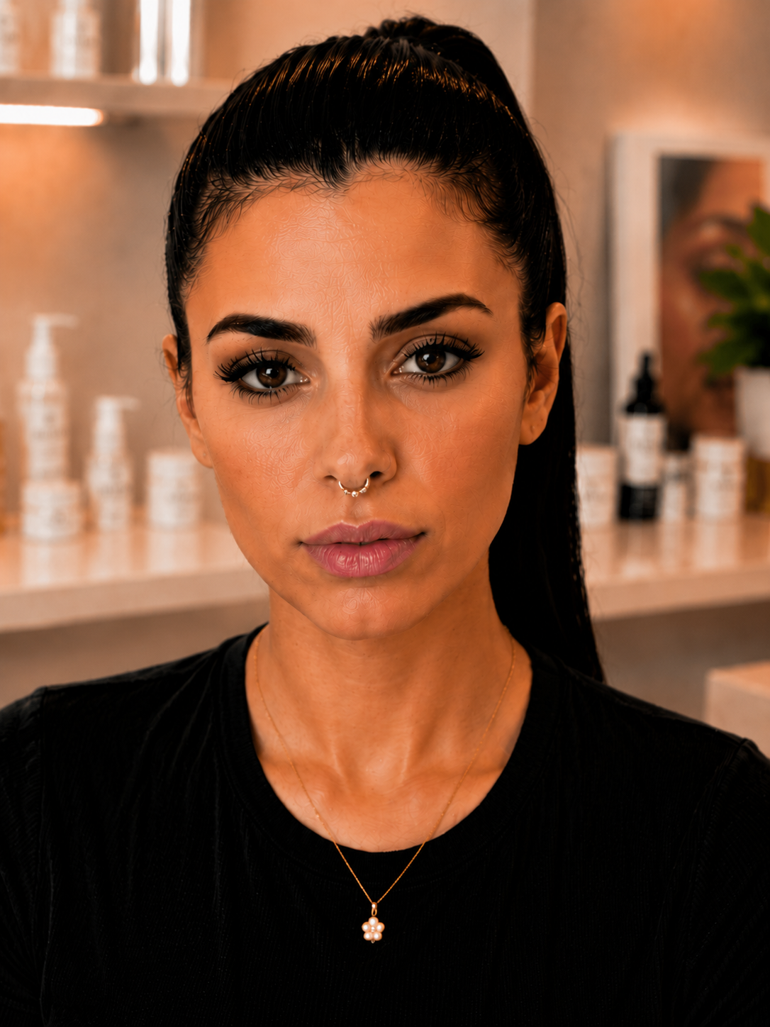 Septum Piercing in Berlin bei Beautyrella Berlin