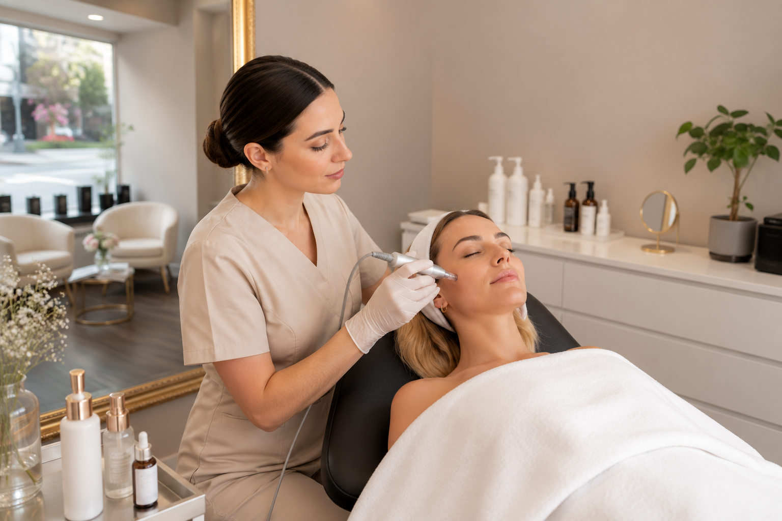 Microneedling Behandlung bei Beautyrella Berlin