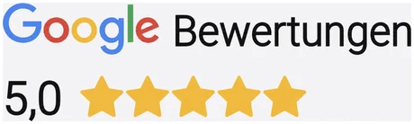Google Bewertung: 5,0 von 5 Sternen