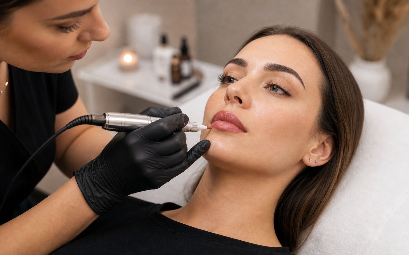 Natürlich wirkende Lippenpigmentierung in Berlin